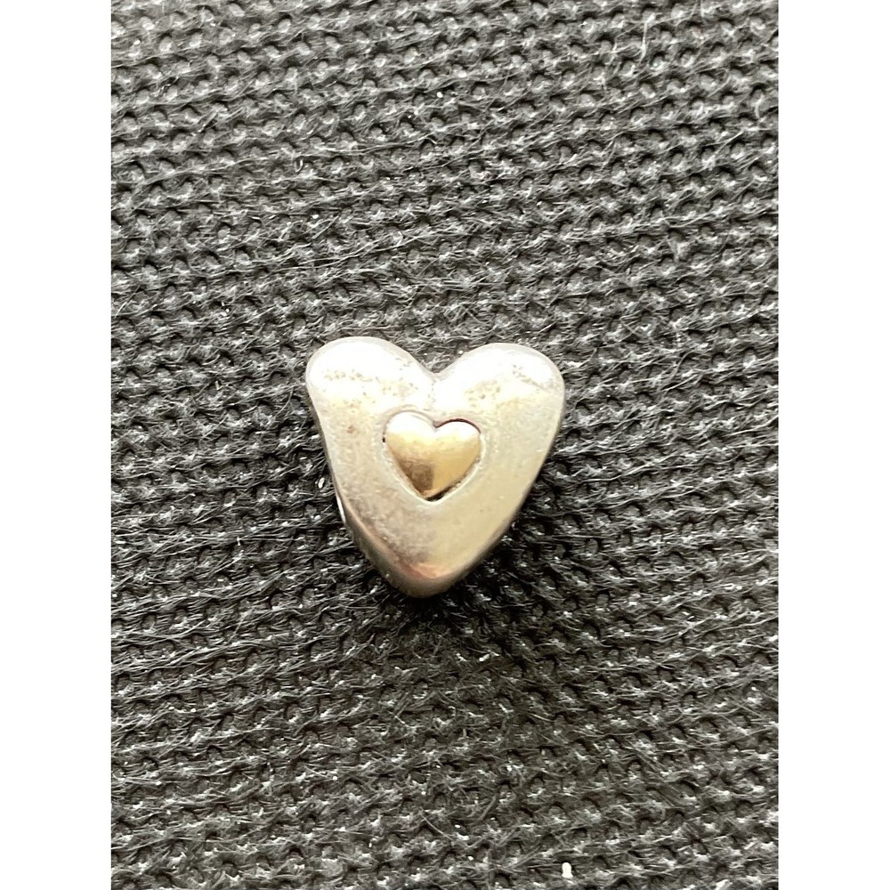 Pandora Happy Anniversary heart charm ALE 925 Sterling Silver & 14k